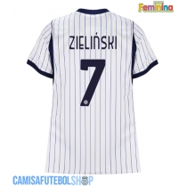 Camisa de time de futebol Inter Milan Piotr Zielinski #7 Replicas 2º Equipamento Feminina 2026-27 Manga Curta